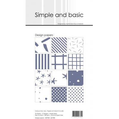 Simple and Basic Paper Pad Designpapier - Basic Eggplant